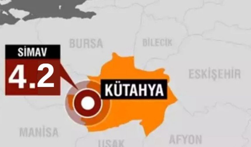 Kütahya Simav'da 4,2 büyüklüğünde deprem!