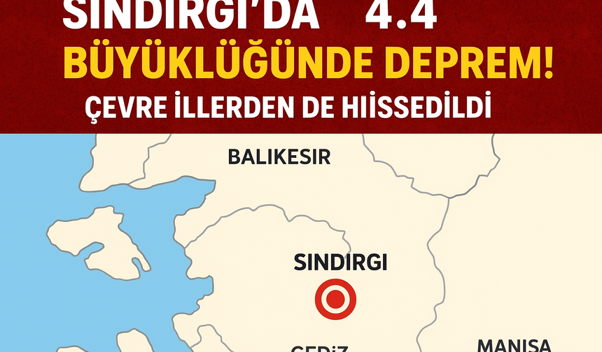 Balıkesir Sındırgı’da 4.4 Büyüklüğünde Deprem! Çevre İllerden de Hissedildi