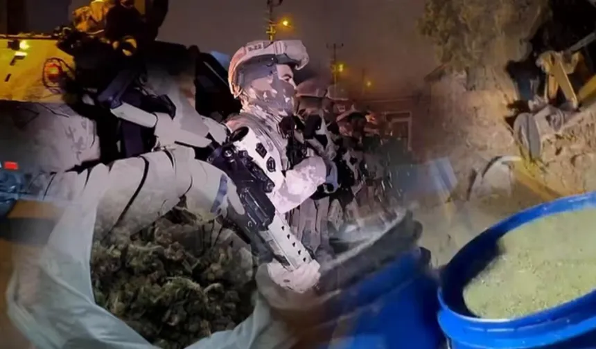 29 ilde dev uyuşturucu operasyonu! 1,6 ton madde ve 750 bin hap ele geçirildi