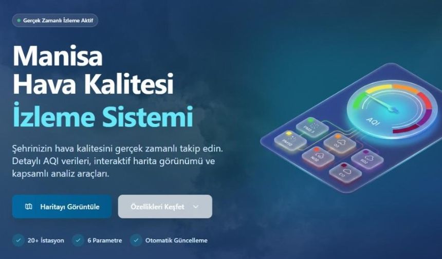 Manisa'nın Nefesi Artık Akıllı Sistemle Anlık İzleniyor!