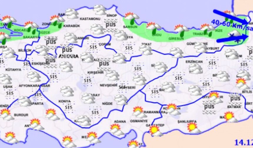 Yurtta bugün hava nasıl olacak?