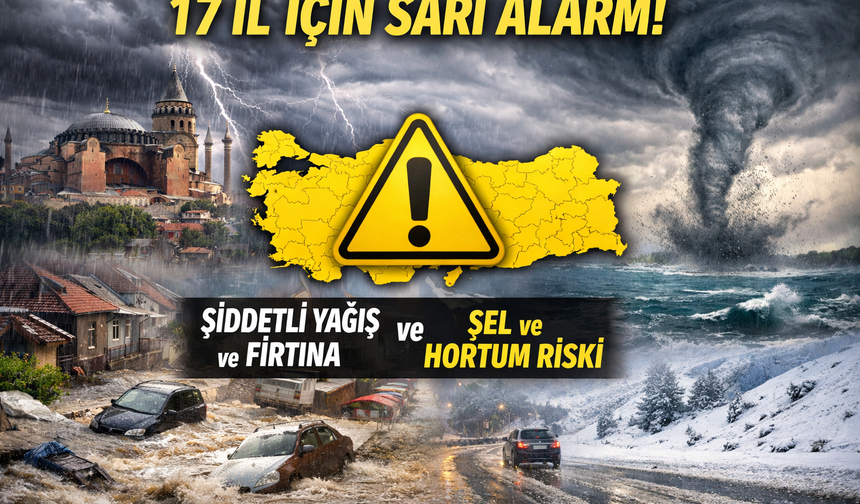 Meteoroloji’den Batı ve Güney İçin Alarm: 17 İlde Sarı Kodlu Uyarı