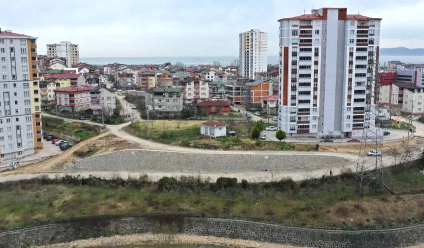 Fatsa Evkaf'ta taş duvar tamamlandı