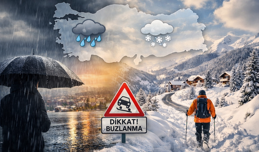 Meteoroloji’den Yağmur, Kar ve Buzlanma Uyarısı