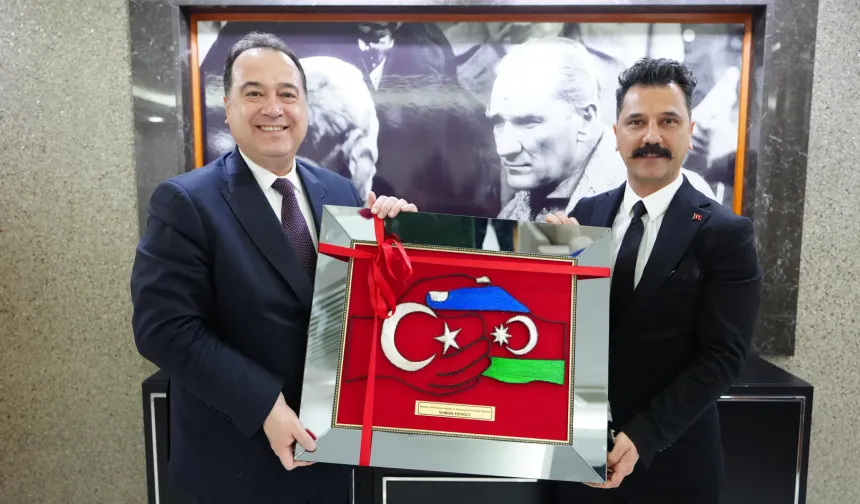 Manisa'da Azerbaycan Kültür Derneği'nden dostluk ziyareti