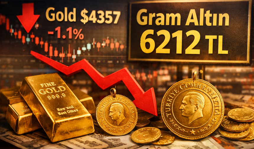 Altın Fiyatlarında Sert Düşüş: Gram Altın 6 Bin 200 Liranın Altına Yaklaştı