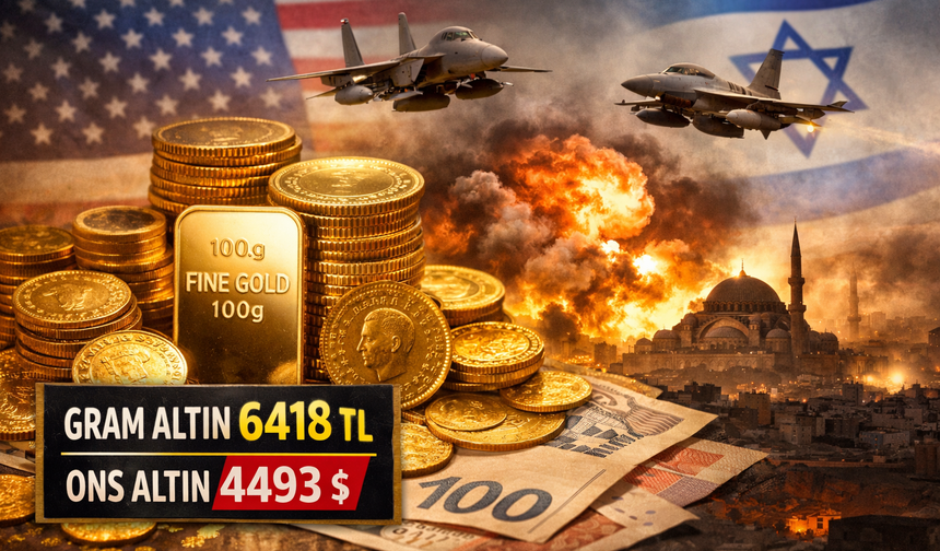 Jeopolitik Gerilim Altını Hareketlendirdi: Gram Altın 6 Bin 417 TL Seviyesinde