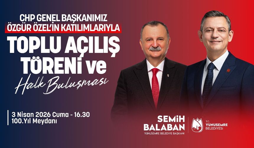 YENİ PROJELERİN TOPLU AÇILIŞI 3 NİSAN’DA   YUNUSEMRE’DEN HİZMET ATAĞI