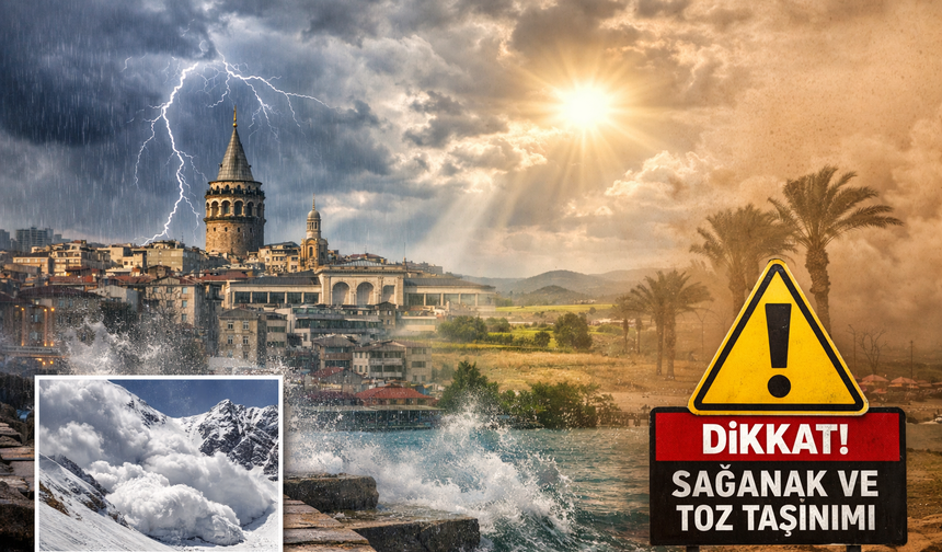 Yurtta Hava Alarmı: Sıcaklık Artıyor, Sağanak ve Toz Taşınımı Kapıda