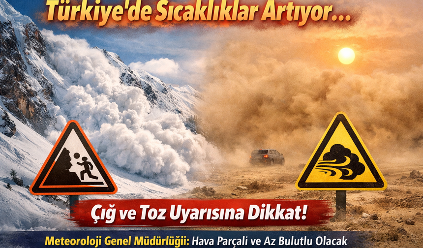 Türkiye'de sıcaklıklar artıyor... Çığ ve toz uyarısına dikkat