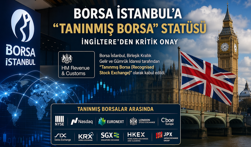 Borsa İstanbul’a “Tanınmış Borsa” Statüsü: İngiltere’den Kritik Onay