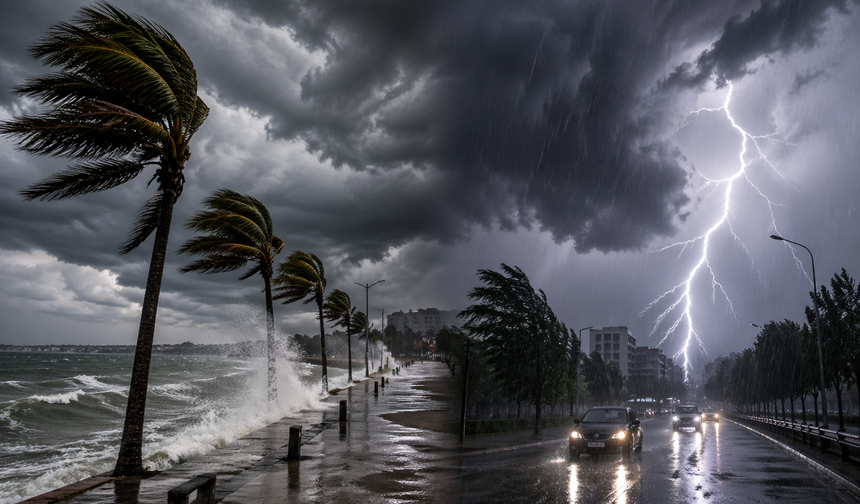 Meteoroloji uyardı! Fırtına ve kuvvetli yağışa dikkat
