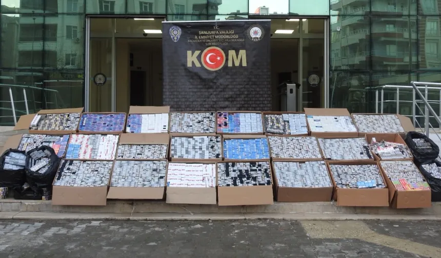 2,5 milyon liralık kaçak sigara operasyonu