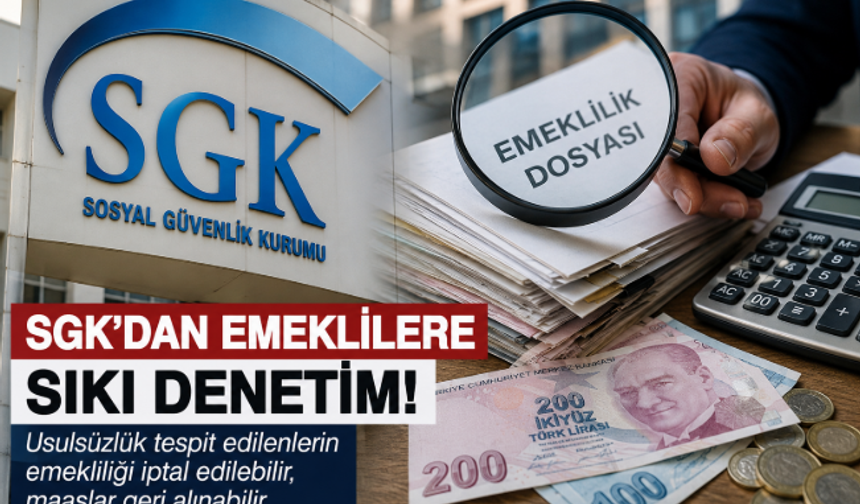 SGK'dan Emeklilere Sıkı Denetim: Usulsüzlük Tespit Edilenlerin Maaşları İptal Edilebilir