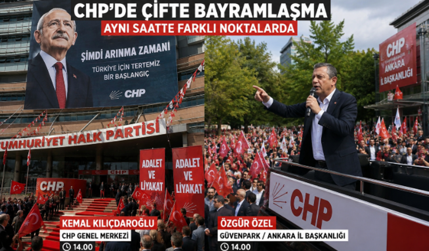 CHP'de Bayramlaşma İkiye Bölündü: Kılıçdaroğlu ve Özel Aynı Saatte Farklı Programlarda