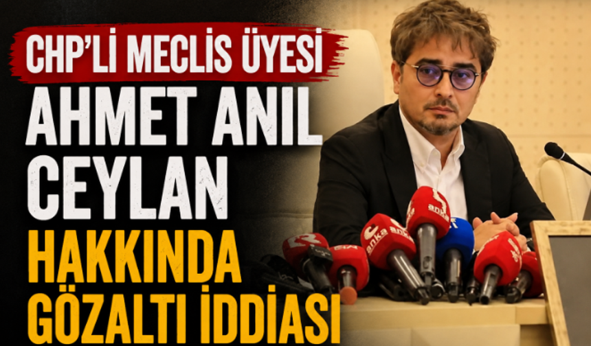 CHP'li Meclis Üyesi Ahmet Anıl Ceylan Hakkında Gözaltı İddiası