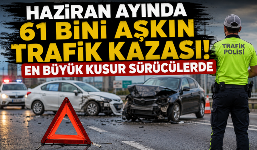 Haziran Ayında 61 Bini Aşkın Trafik Kazası! En Büyük Kusur Sürücülerde