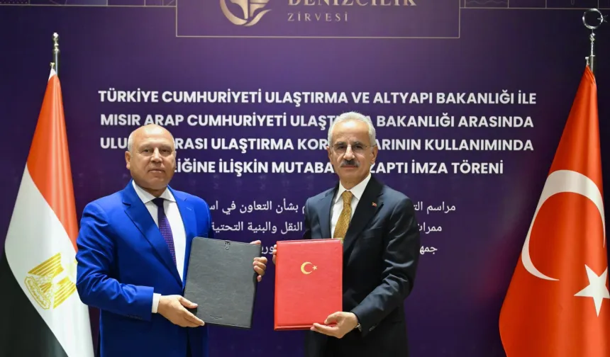 Türkiye ile Mısır'dan ulaştırmada stratejik iş birliği: Yeni mutabakat imzalandı