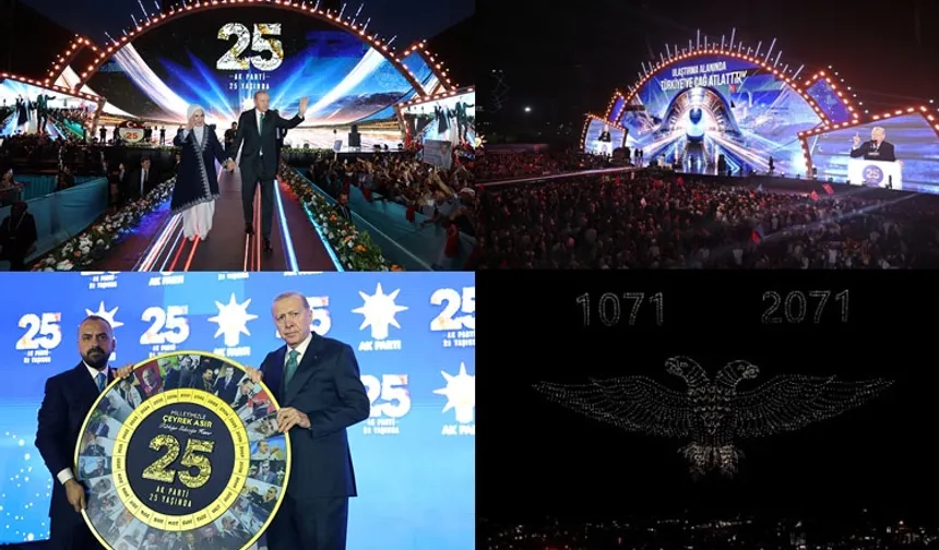 AK Parti 25 yaşında! Görsel şovlar tarihe damga vurdu