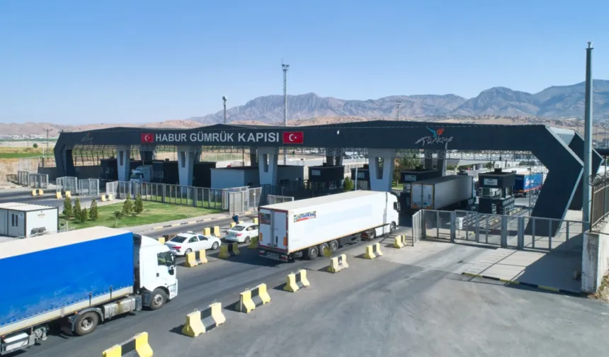 Habur'da 2026'nın TIR çıkış rekoru kırıldı