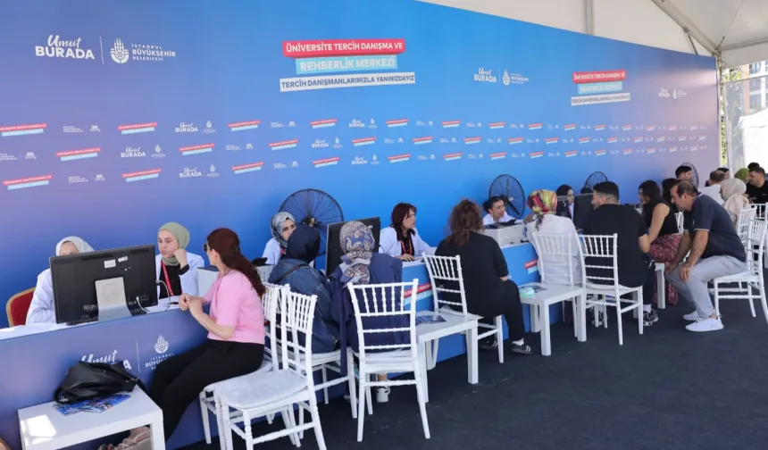 İBB tercih çadırlarına yoğun ilgi