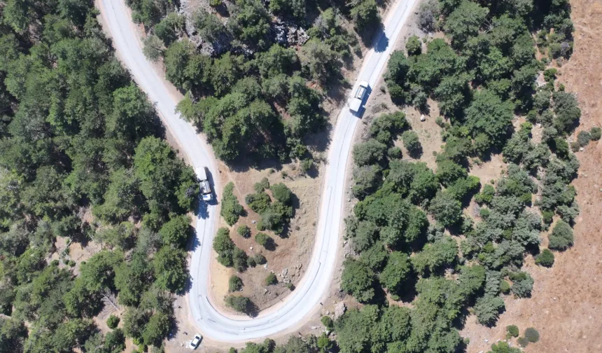 Manisa Ayvacık yoluna 6 kilometrelik asfalt