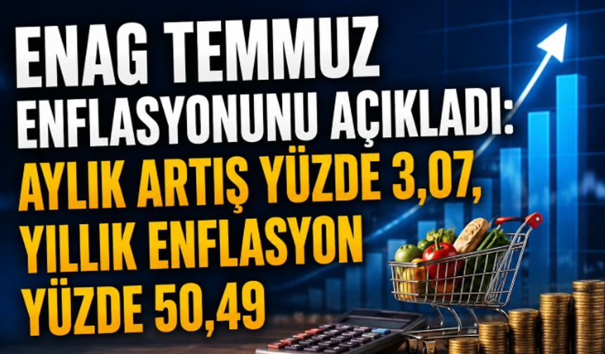 ENAG Temmuz Enflasyonunu Açıkladı: Aylık Artış Yüzde 3,07, Yıllık Enflasyon Yüzde 50,49