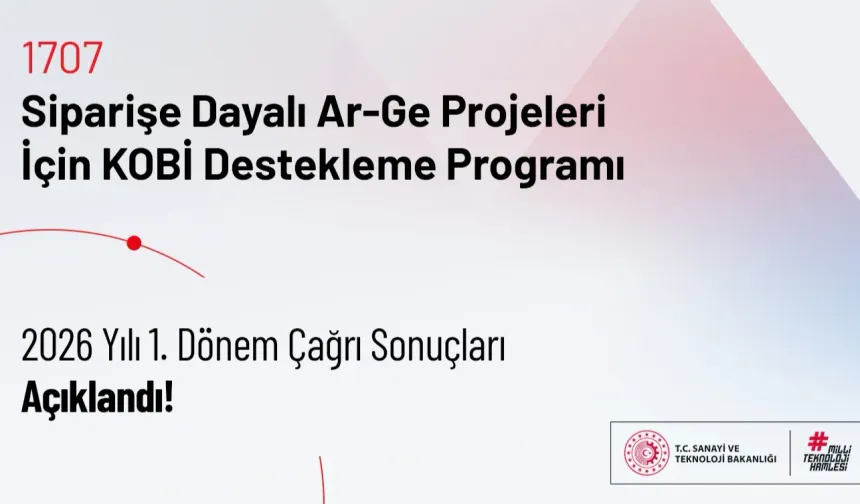 TÜBİTAK 1707 programında 2026 yılı ilk dönem sonuçları açıklandı