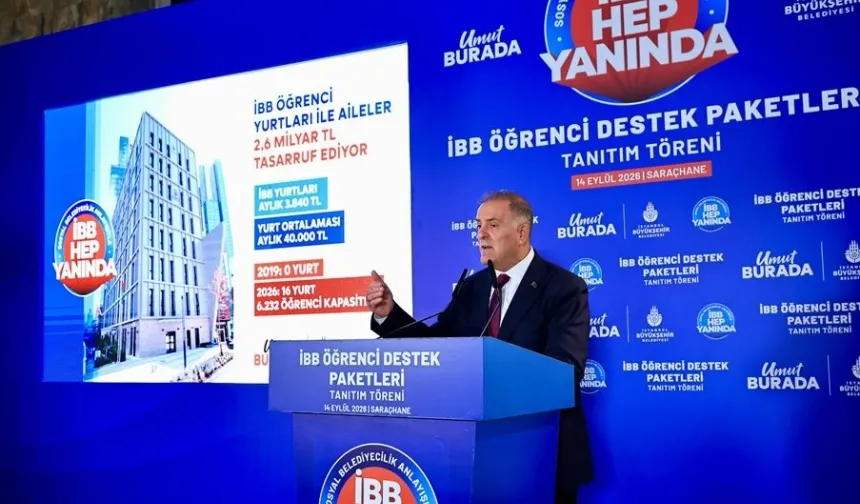 İstanbul Büyükşehir'den öğrencilere 8,7 milyar liralık destek paketi