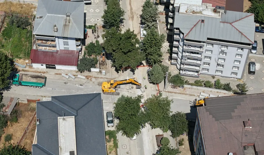 Manisa Soma'ya bin 200 metrelik yağmursuyu hattı