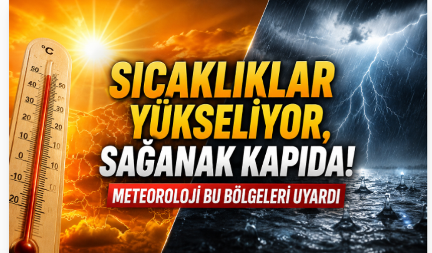 Sıcaklıklar Yükseliyor, Sağanak Kapıda! Meteoroloji Bu Bölgeleri Uyardı