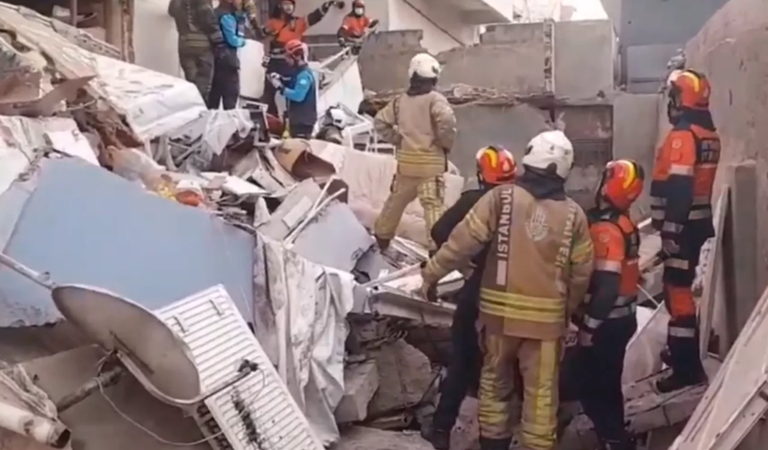 Maltepe’de bina çöktü: 6 kişi kurtarıldı, 6 kişi için arama sürüyor