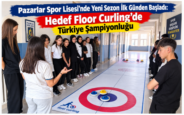Pazarlar Spor Lisesi’nde Yeni Sezon İlk Günden Başladı: Hedef Floor Curling’de Türkiye Şampiyonluğu